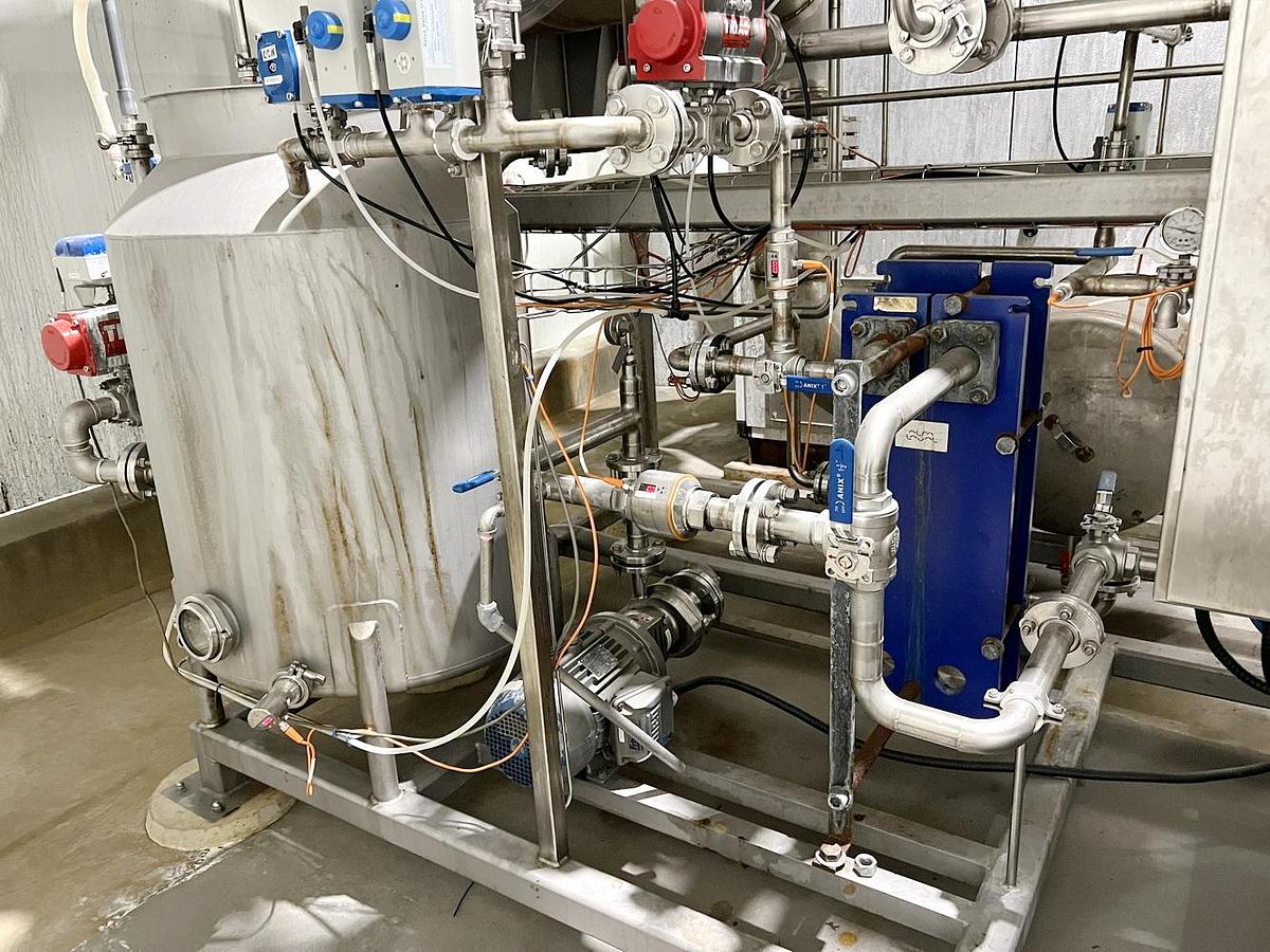 Used Used Caloris MVR Heated Forced Circulation Evaporator System