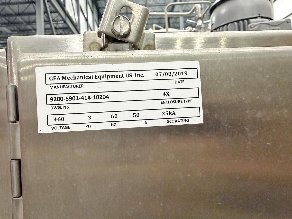 Used Used GEA Westfalia Clarifier Skid, Model GSC 18-06-577