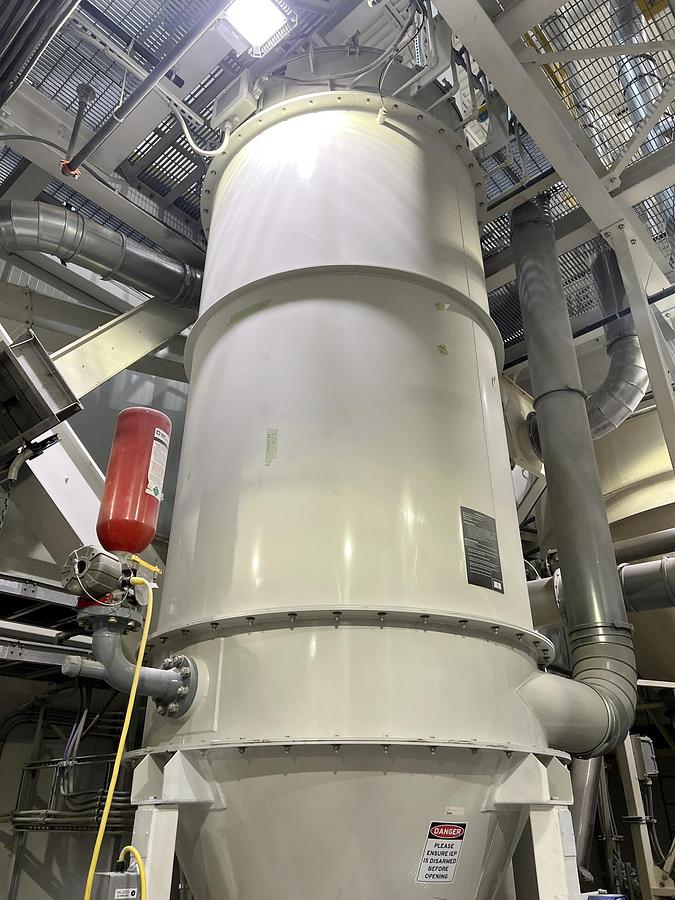 Used Used Kice Venturi Jet Filter, With Rotary Airlock, Cyclone & Fan