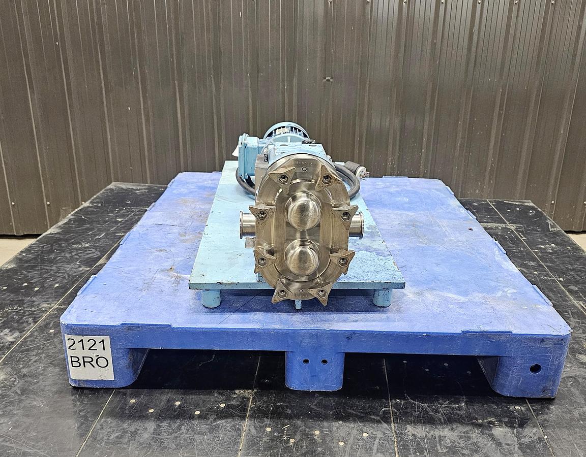 Used Used Waukesha Rotary Lobe Pump, Model 30, 1 HP