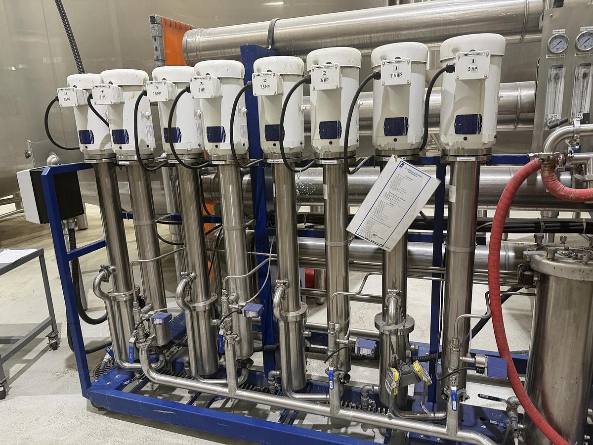 Used Used 2021 Dominion & Grimm Reverse Osmosis Concentrator – 4 Membrane Housings – 575V