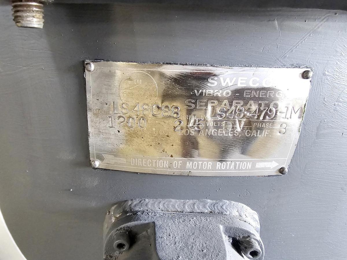 Used Used Sweco Vibrating Screen, 48''