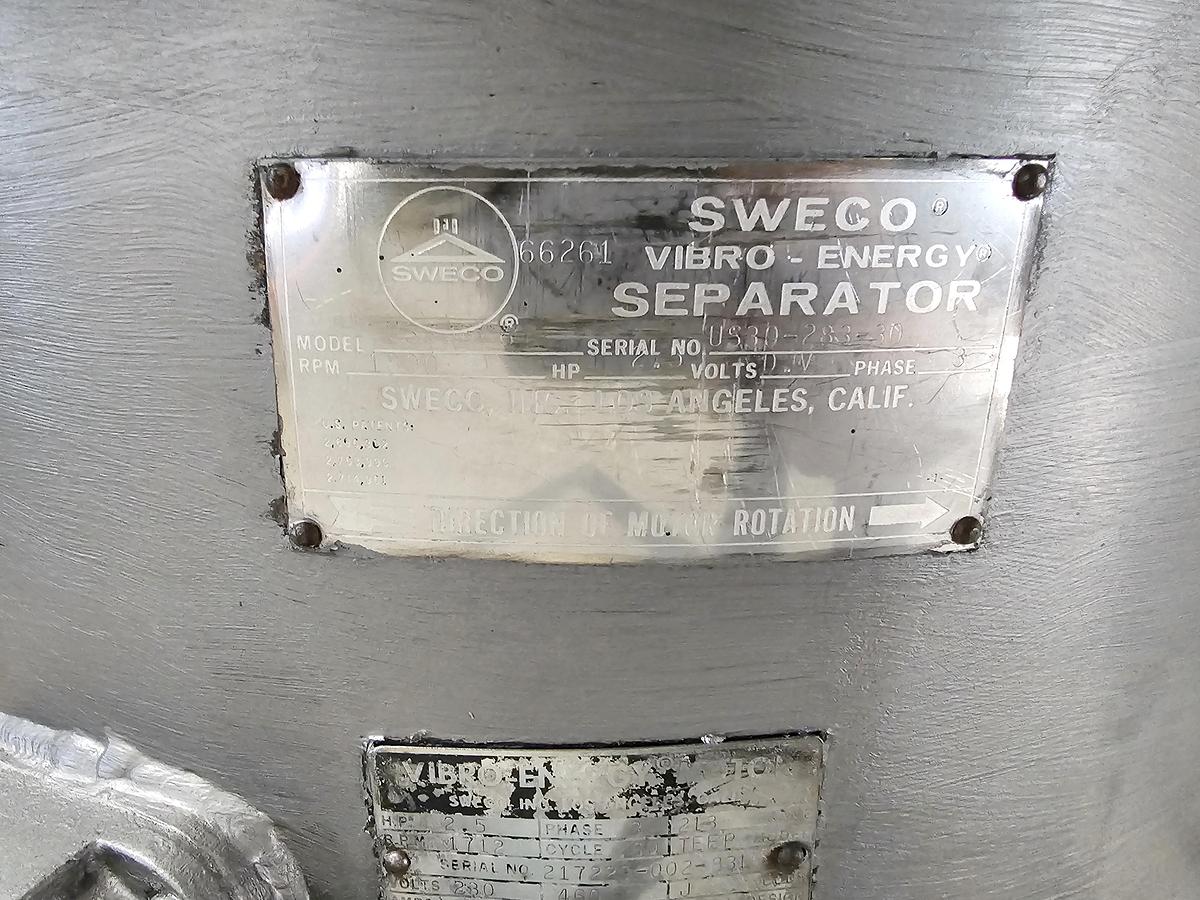 Used Used Sweco 36'' Screen