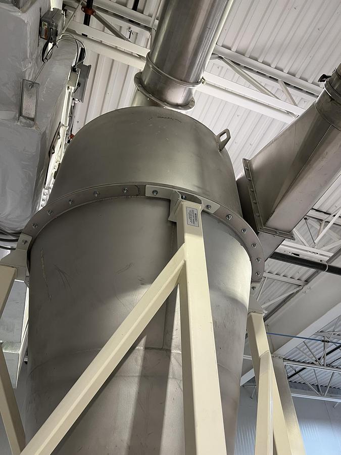 Used Used Kice Venturi Jet Filter, With Rotary Airlock, Cyclone & Fan