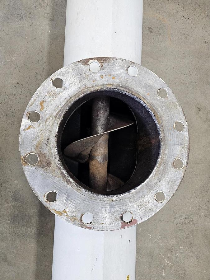 Used Used Screw Conveyor, 8" Diameter X 104'' Long