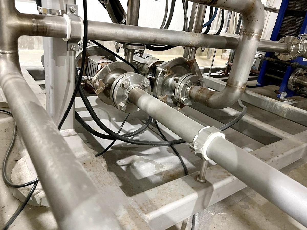 Used Used Caloris MVR Heated Forced Circulation Evaporator System