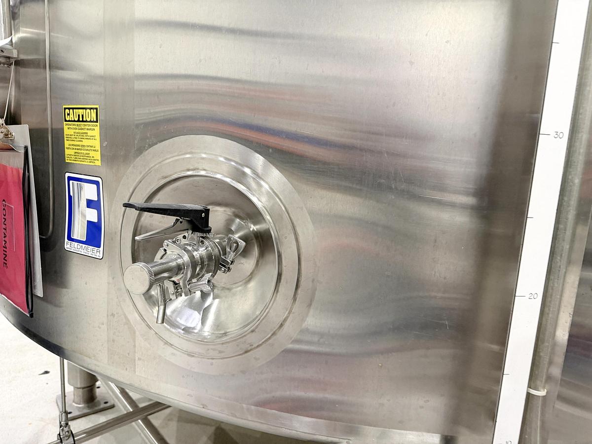 Used Used 5500 Gallon Feldmeier Jacketed Tank (Reactor), 304 Stainless Steel