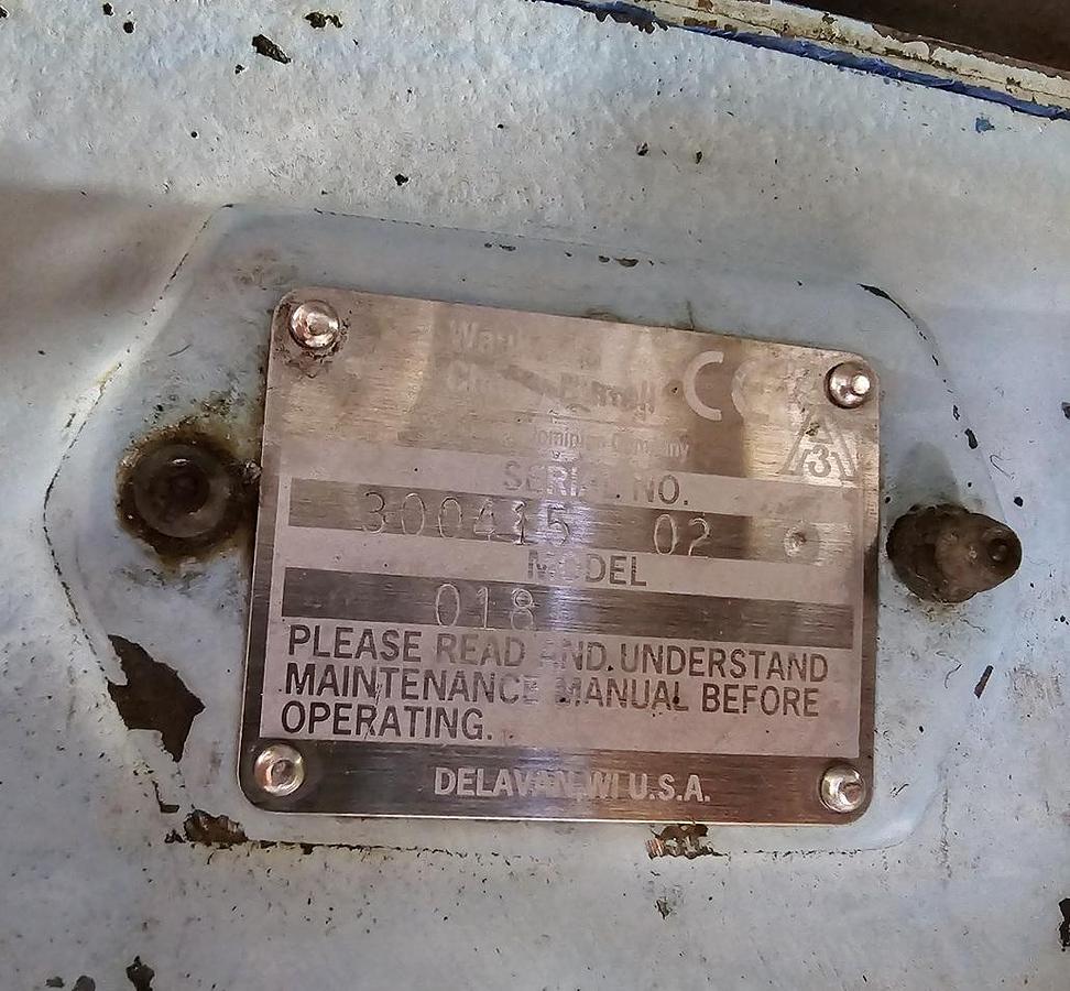 Used Used Waukesha Rotary Lobe Pump, Model 18, 1.5 HP