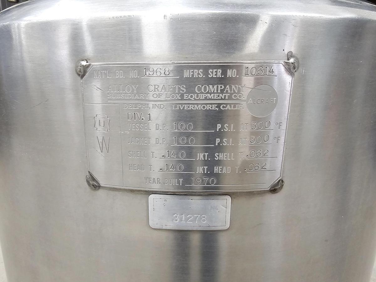 Used Amplio Auction - Lot 52 Stainless steel mixing tank