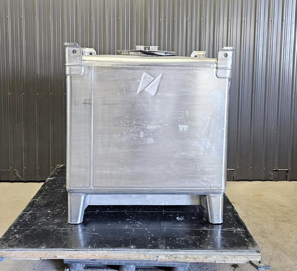 Used Used 350 Gallon IBC Tank (Tote), 304 Stainless Steel