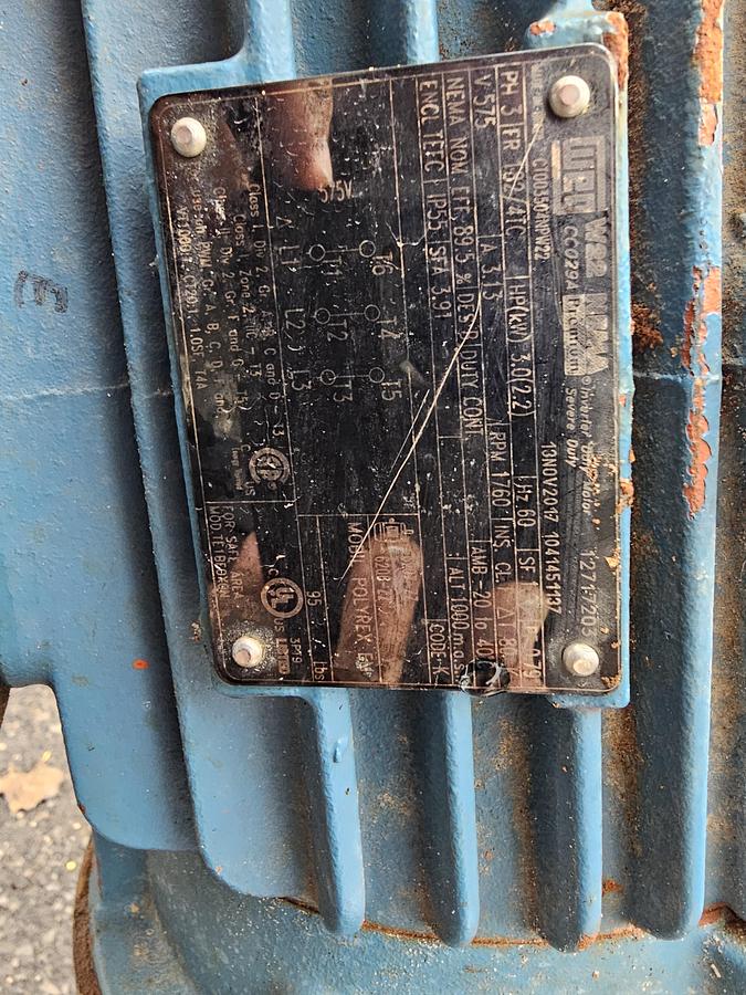 Used Used Law Marot Milpro screw conveyor, 10'' Wide x 239'' Long