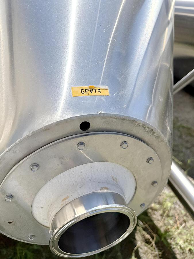 Used Used 4966 Gallon Jacketed Tank, 304L Stainless Steel