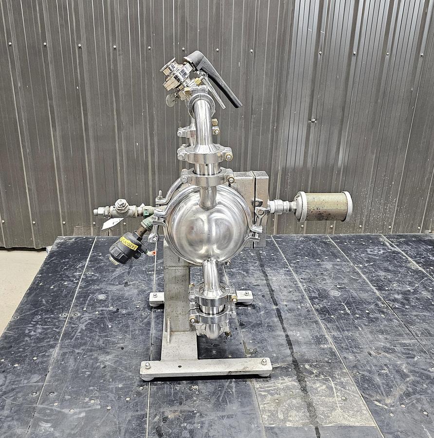 Used Used Wilden Saniflo Diaphragm Pump, 1.5" X 1.5", With Surge Dampener