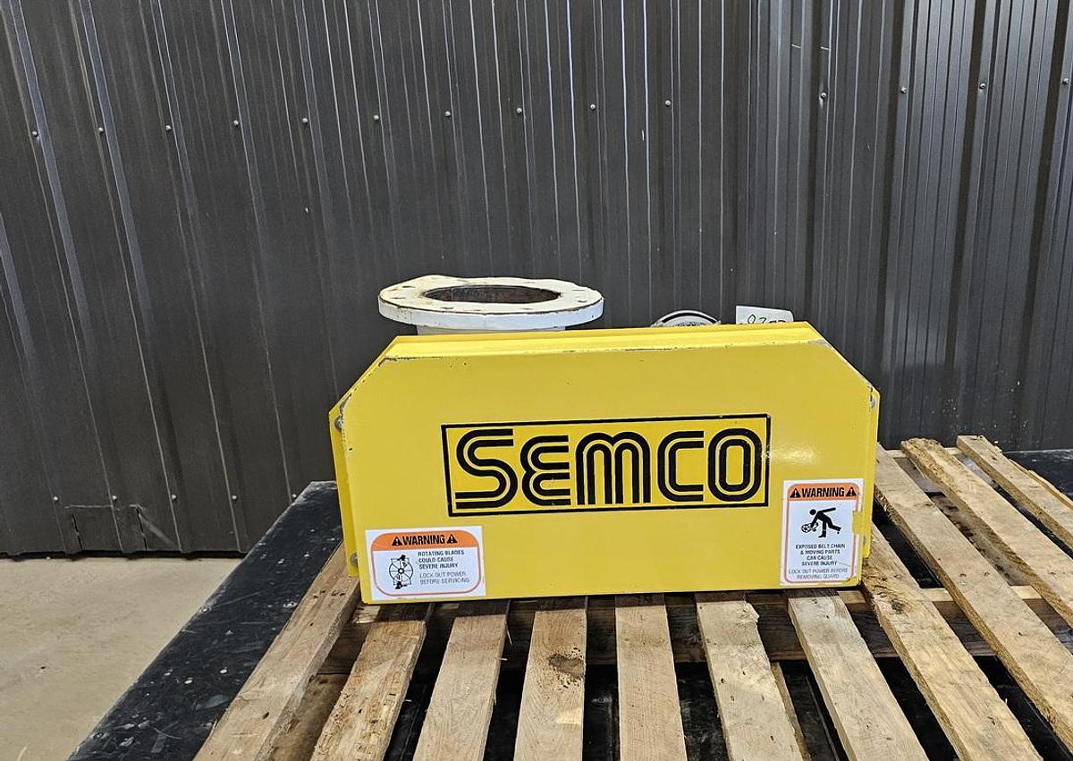 Used Used Semco Rotary Air Lock Valve, 8" X 8"