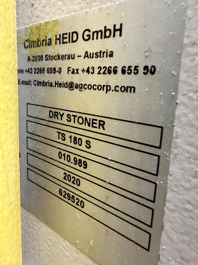 Used Used Cimbria Destoner, Model TS 180-S