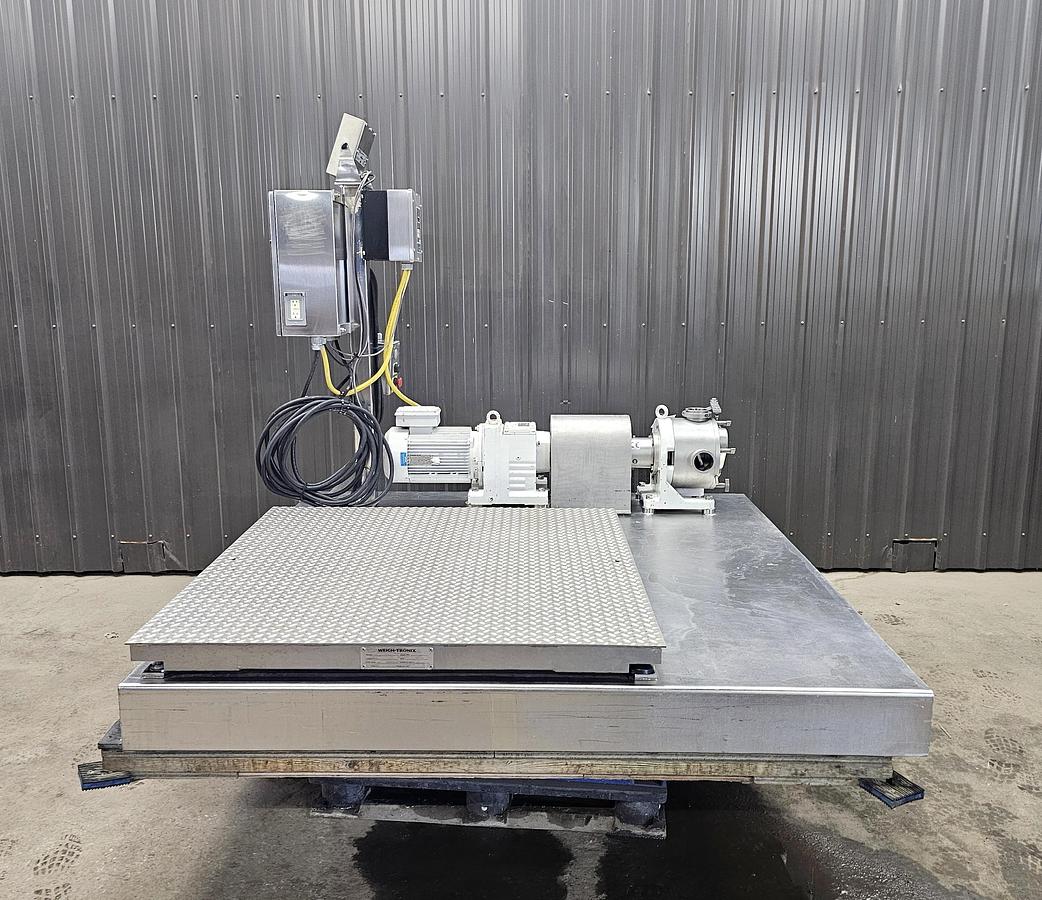 Used Used Sine Lobe Pump, Model 135, with Scale