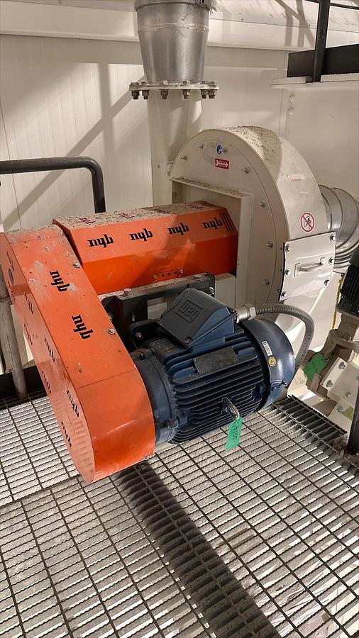 Used Used Kice Venturi Jet Filter, With Rotary Airlock, Cyclone & Fan