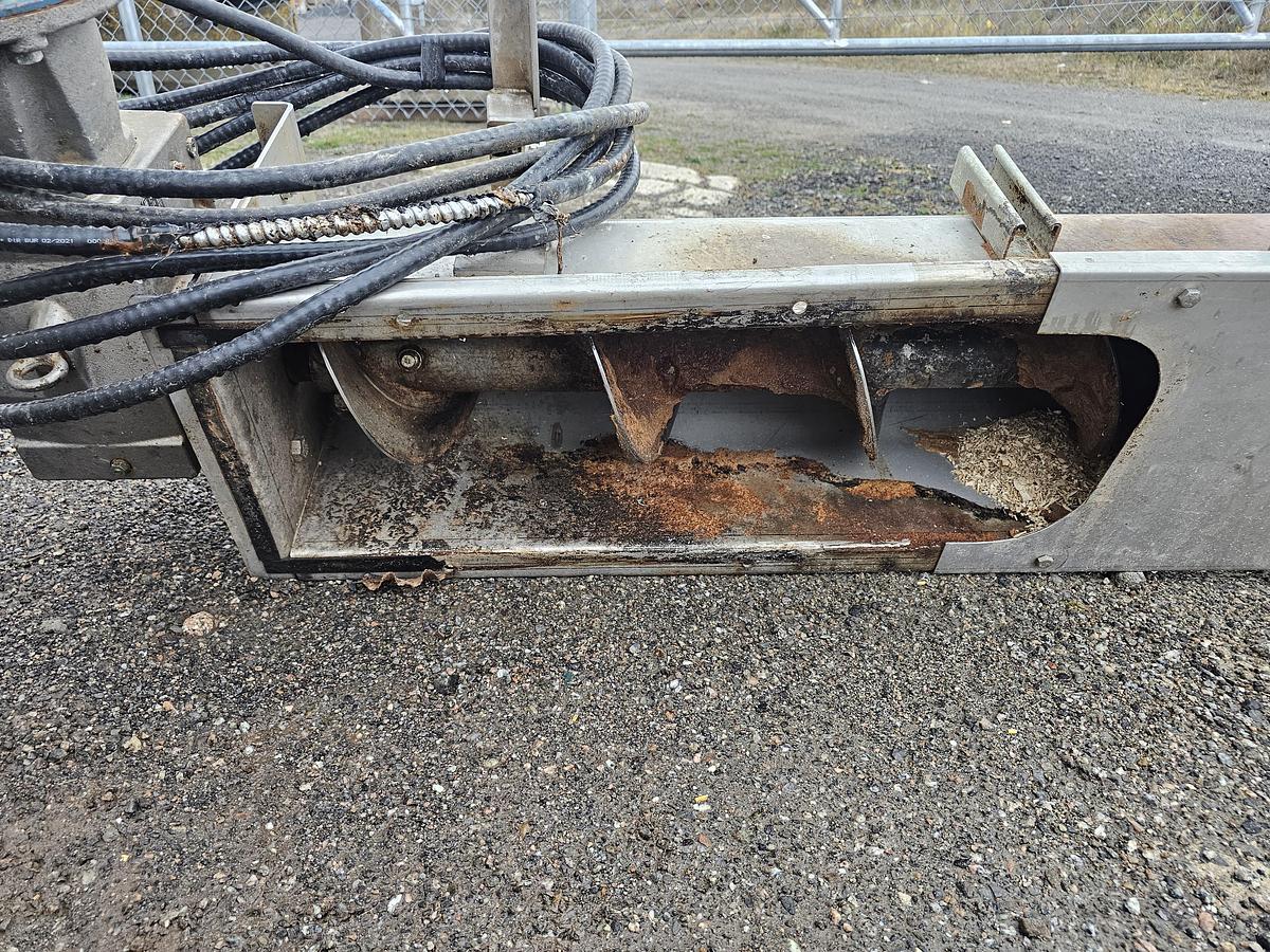 Used Used Law Marot Milpro screw conveyor, 10'' Wide x 239'' Long