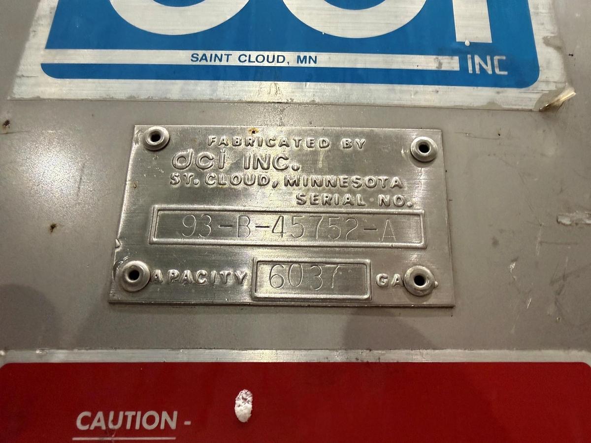 Used Used 7500 Gallon DCI Jacketed Tank, 304 Stainless Steel
