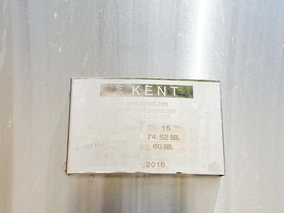 Used Used 2290 Gallon Jacketed Tank, 304 Stainless Steel