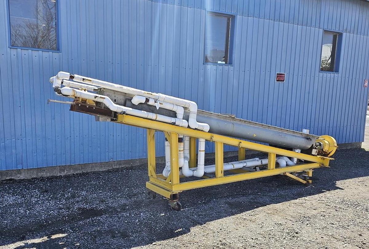 Used Used Holoflite Screw Conveyor/Dryer, 14'' Diameter X 168'' Long