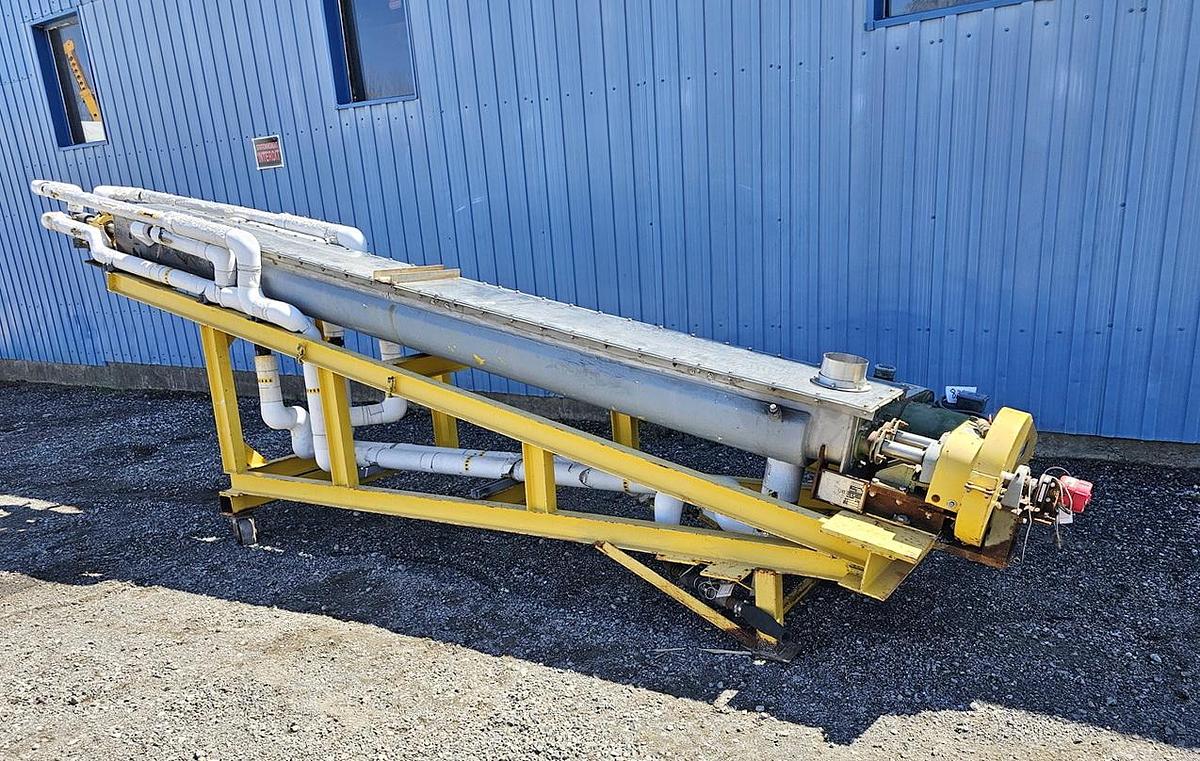 Used Used Holoflite Screw Conveyor/Dryer, 14'' Diameter X 168'' Long