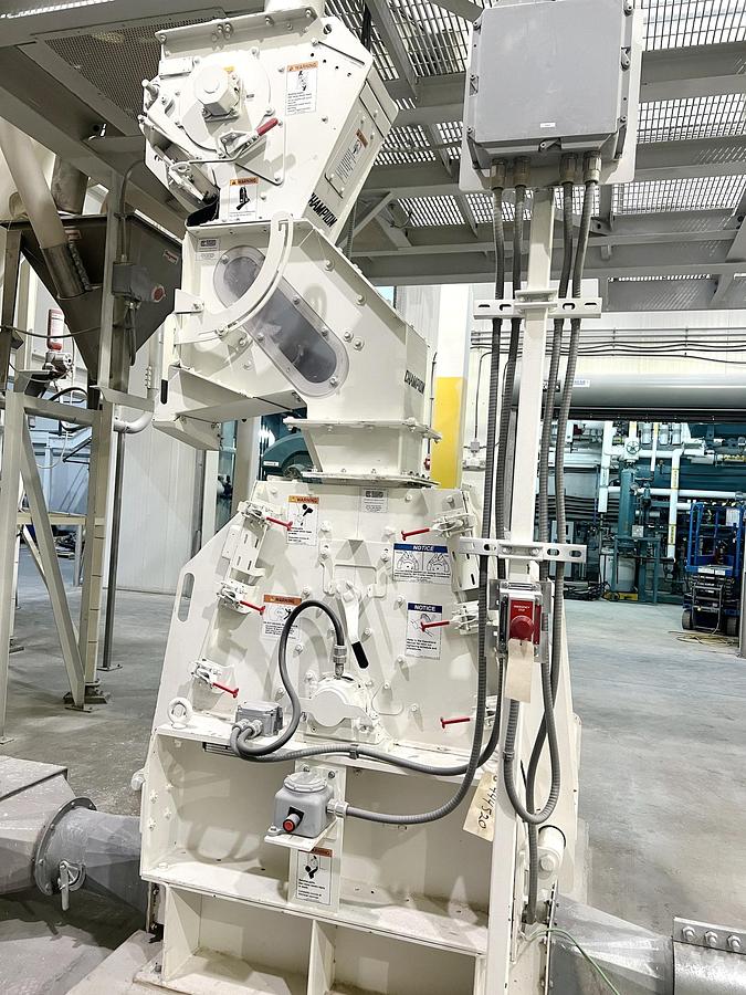 Used Used CPM Roskamp Champion 15 HP Hammermill, With Rotary Feeder & Air Separator