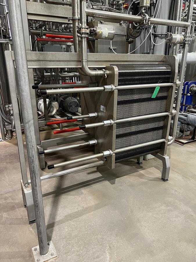 Used Used Alfa Laval Plate Heat Exchanger, Model Front6-FRD, 288.7 Sq.ft