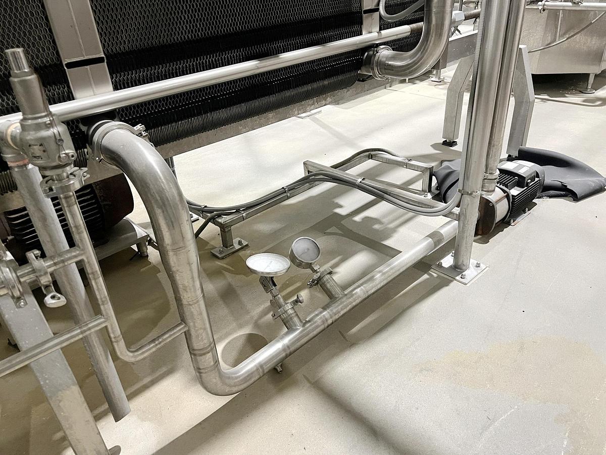 Used Used Alfa Laval Plate Heat Exchanger, Model Front6-FRD, 920.3 Sq.ft