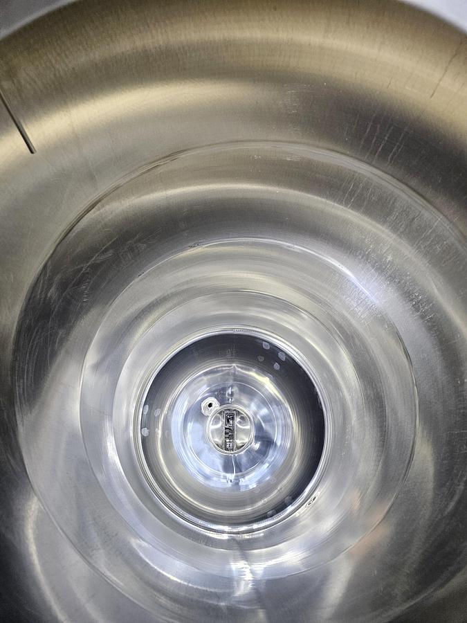 Used Used 400 Gallon Jacketed Tank (Reactor), With Waukesha Pump & Load Cells, Stainless Steel