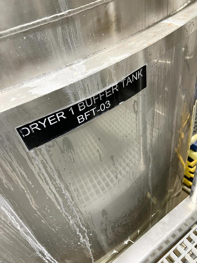 Used Used 2500 Gallon Jacketed Tank, Stainless Steel, With Scrape Agitation & Twin Screw Pump