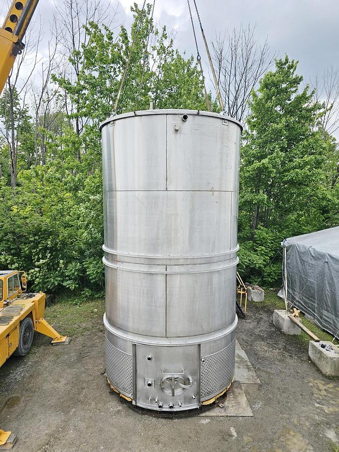 Used Used 15,000 Gallon Jacketed Tank, Stainless Steel