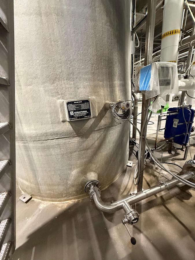 Used Used 3080 Gallon Tank, Fiberglass Reinforced Plastic Water Tank