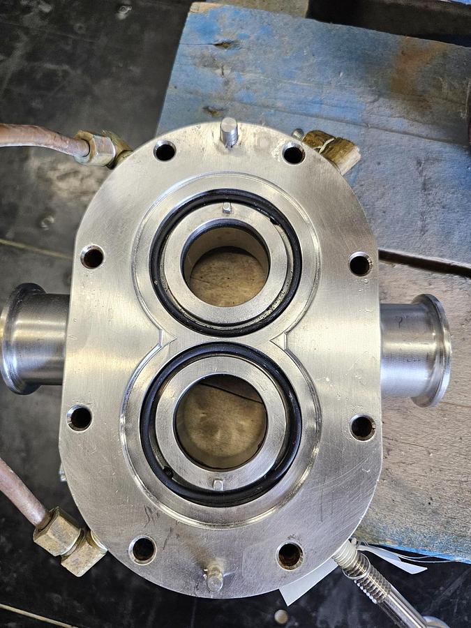 Used Used Waukesha Rotary Lobe Pump, Model 18, 1.5 HP