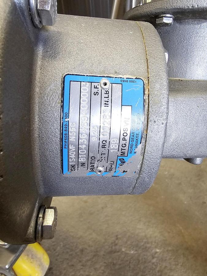 Used Stainless Steel Magnetic Bottom Drive Tank