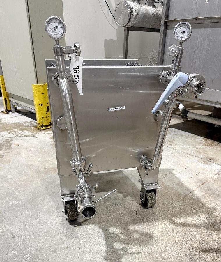 Used Used Polishing Filter Press, Stainless Steel