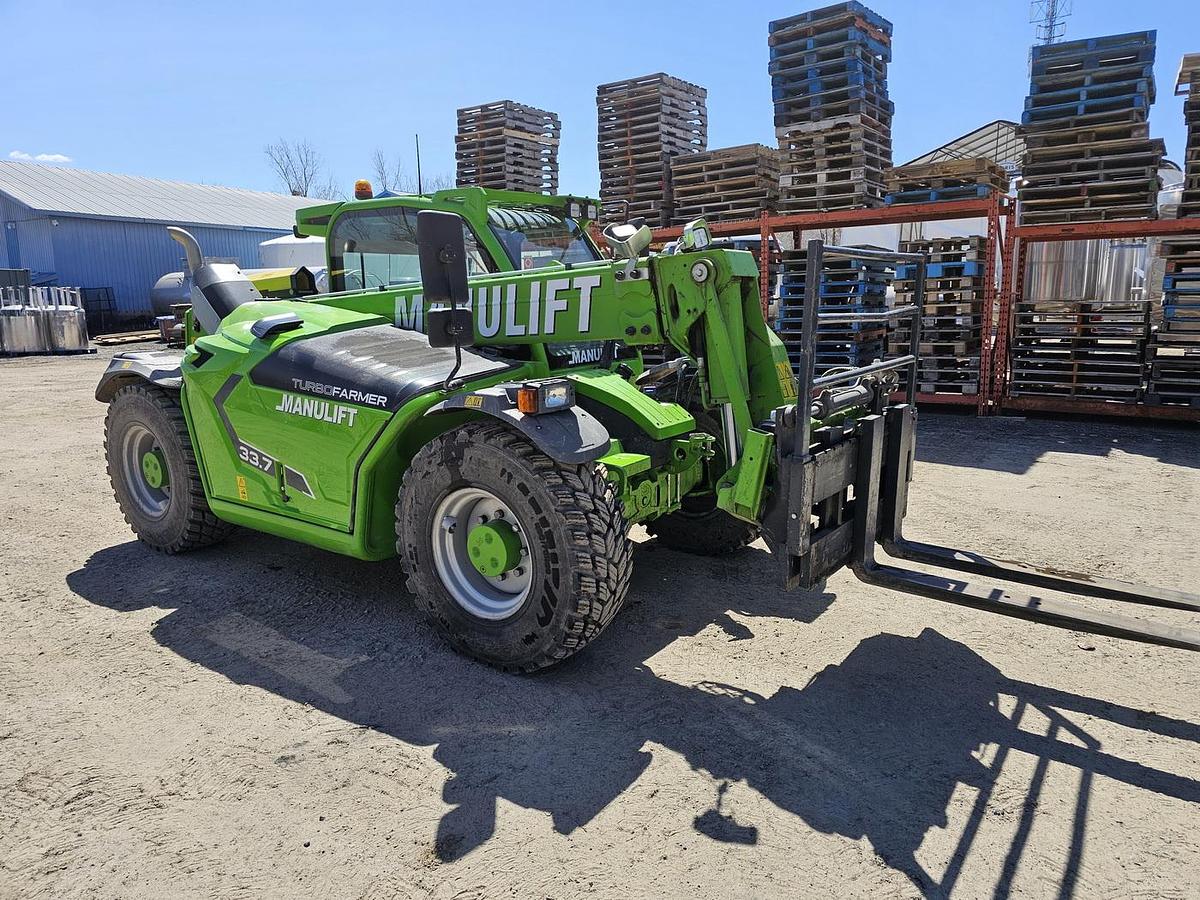 Used Used 2022 Merlo / Manulift TurboFarmer TF33.7 Telehandler – 3,300 kg / 7,300 lb Capacity – 1,936 Hours
