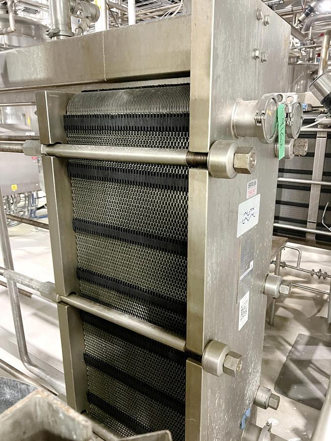 Used Used Alfa Laval Plate Heat Exchanger, Model Front8-FRD, 1002.1 Sq.ft