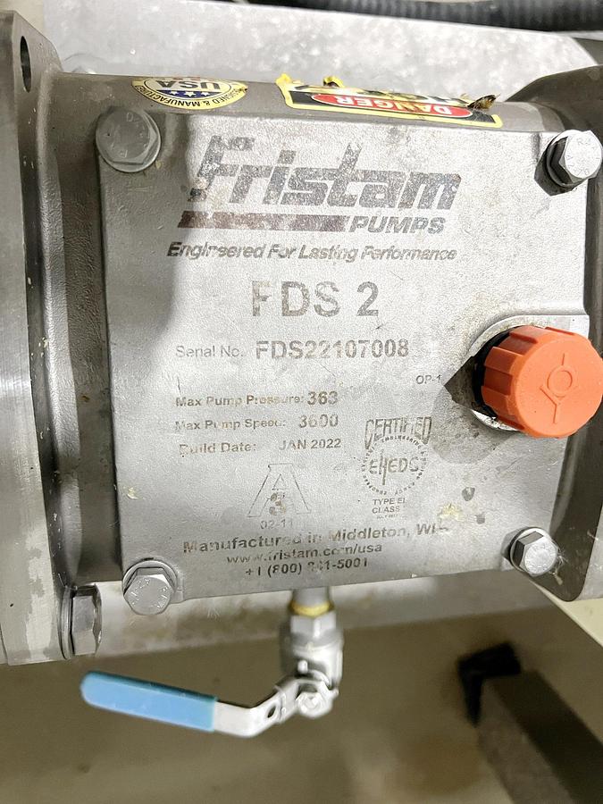 Used Used Fristam Twin Screw Pump, Model FDS2
