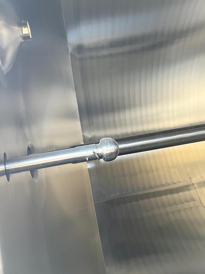 Used Unused 2500 Gallon Jacketed Tank, 316L Stainless Steel, With Scrape Agitation