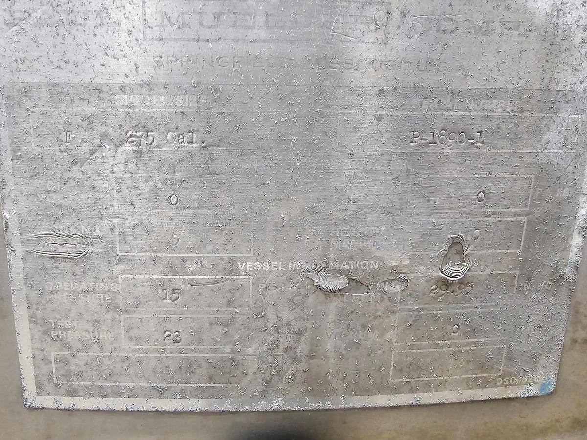 Used Used 275 Gallon Vessel