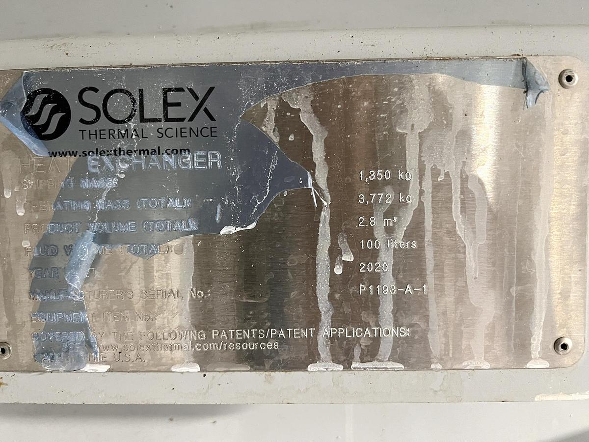 Used Used Solex Thermal Science Heat Exchanger, With Screw Conveyor