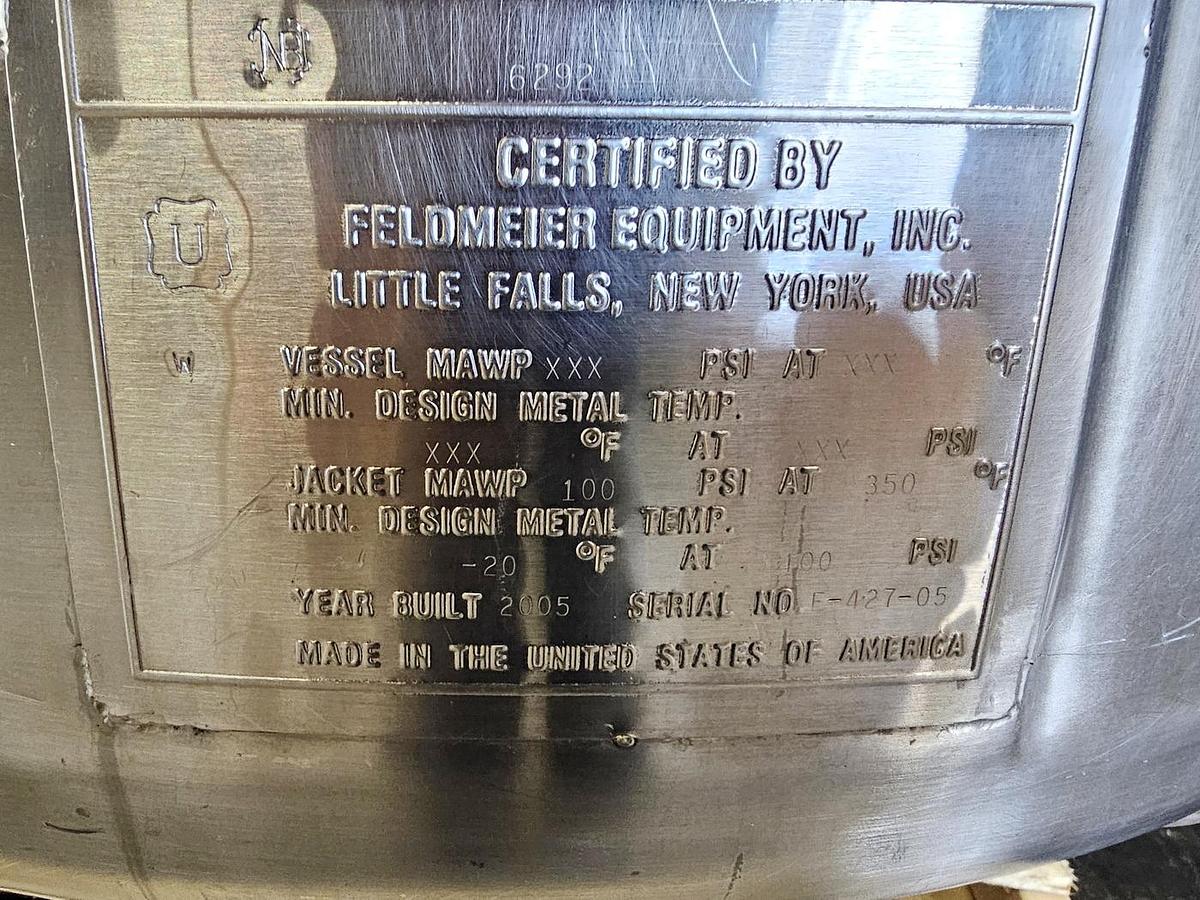 Used Used 158 Gallon Tank (Vessel), 316L Stainless Steel