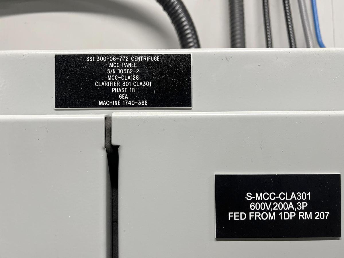Used Used GEA Westfalia Disc Stack Centrifuge, Model SSI-300-06-772
