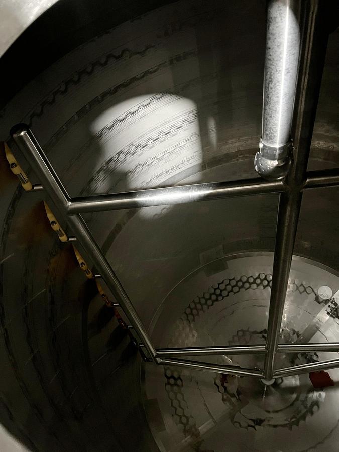 Used Used 2500 Gallon Jacketed Tank, Stainless Steel, With Scrape Agitation & Twin Screw Pump