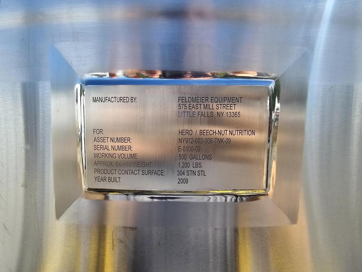 Used Harry Davis NY - LOT 23 - 500 Gallon Feldmeier Tank