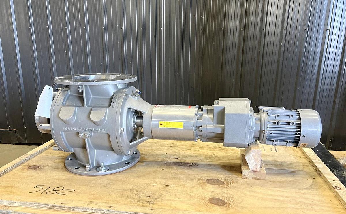 Used Unused DMN Westinghouse Rotary Air Lock Valve, 8'' x 8''