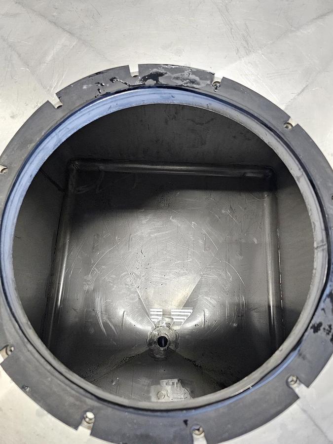 Used Used 350 Gallon IBC Tank (Tote), 304 Stainless Steel