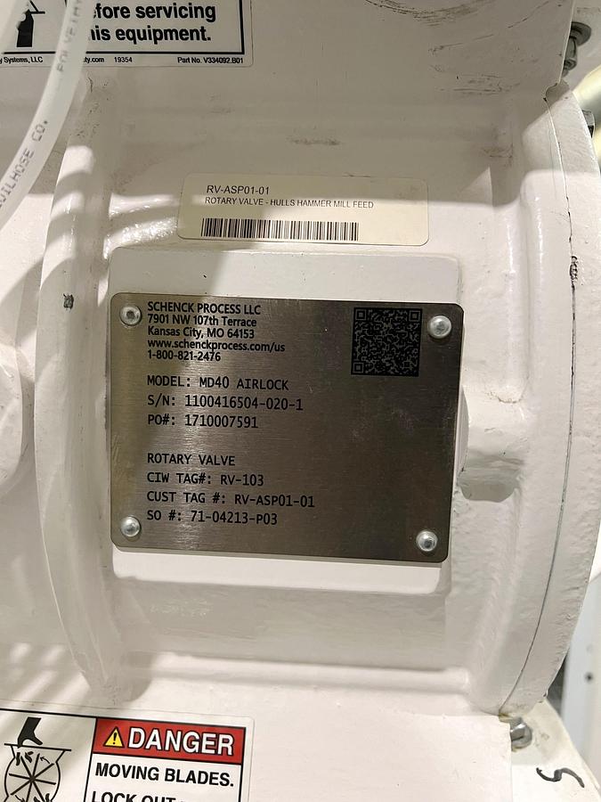 Used Used Crown Dehulling Aspirator System