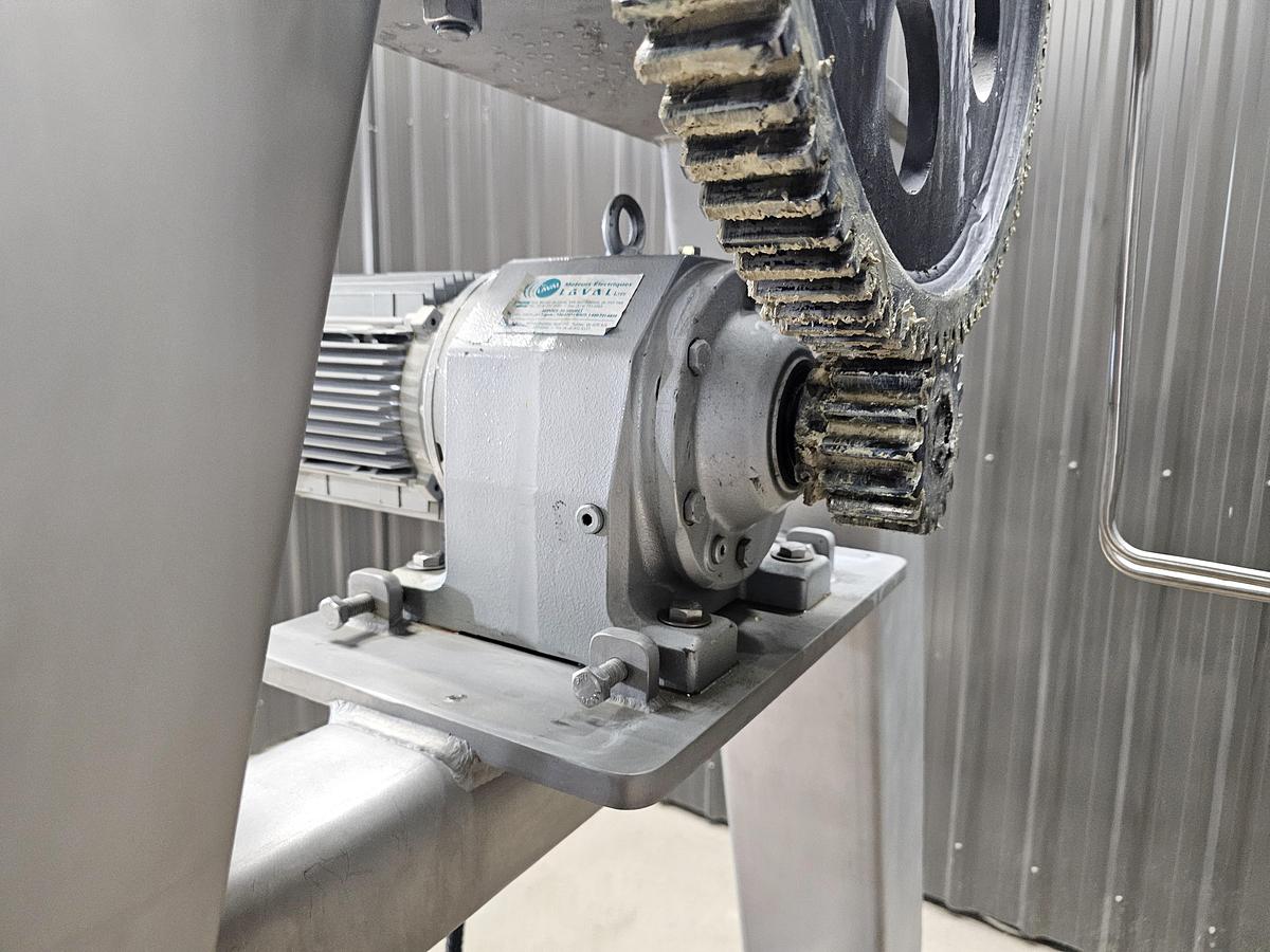 Used Used A&M Process Equipment Double Cone Blender, With Safety cage